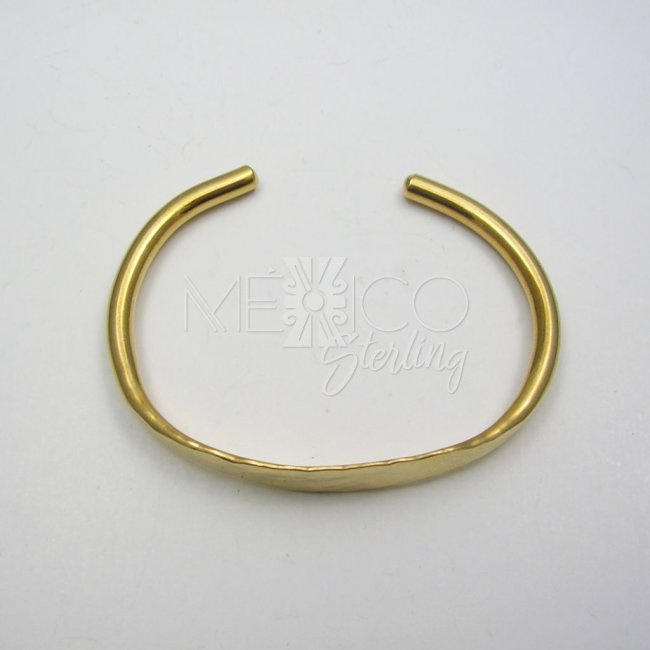 Mexican Hammered Tumbaga Bangle Cuff