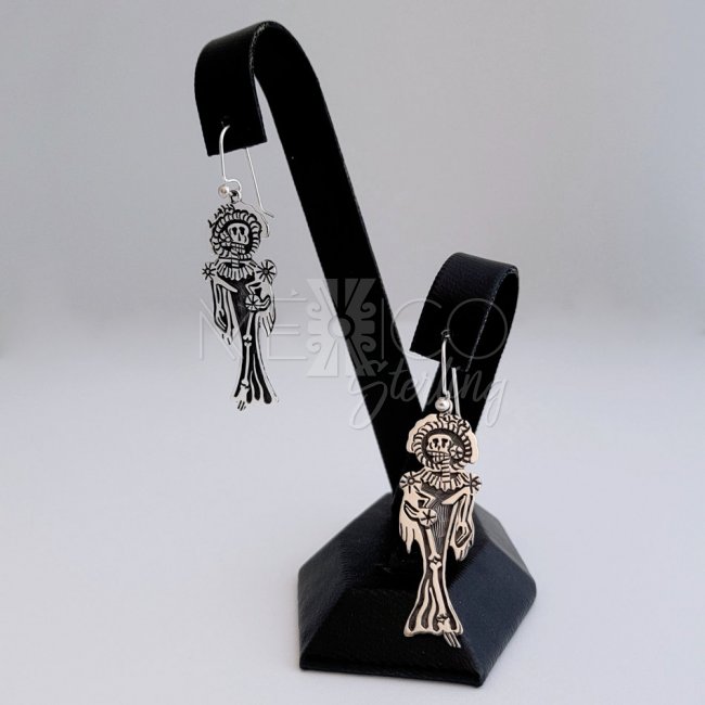 Silver Fashionable Catrina Long Earrings