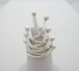 Unique Taxco Sterling Silver Contemporary Ring