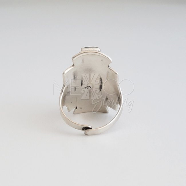 Taxco Silver Aztec Dream Poison Ring