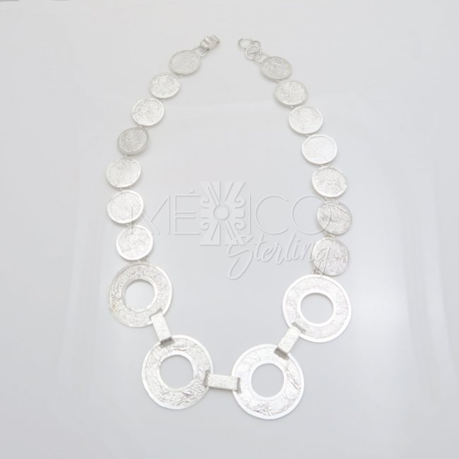 Taxco Silver Wishing Coins Necklace