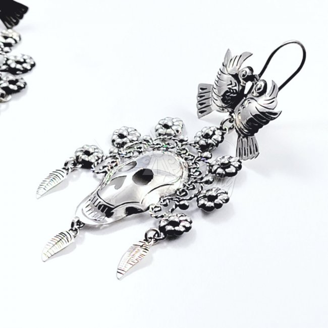 Mazahua Day of the Dead Catrina Earrings