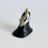 Asymetrical Artistic Sterling Silver Ring