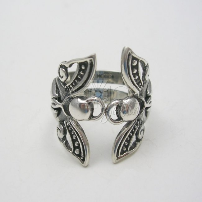 Taxco Sterling Silver Angel Ring