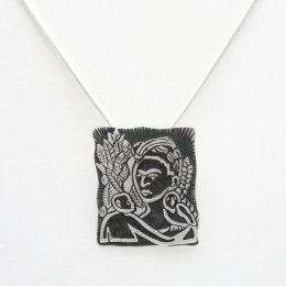 Silver Dreaming of Frida Pendant Brooch