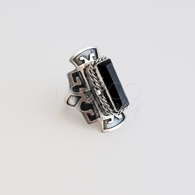 Taxco Silver Aztec Dream Poison Ring