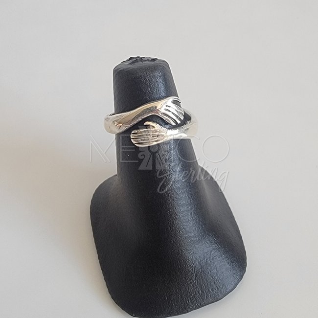 Sterling Silver Tight Embrace Ring