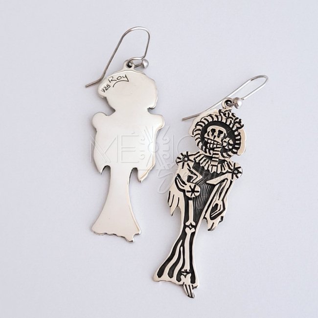 Silver Fashionable Catrina Long Earrings