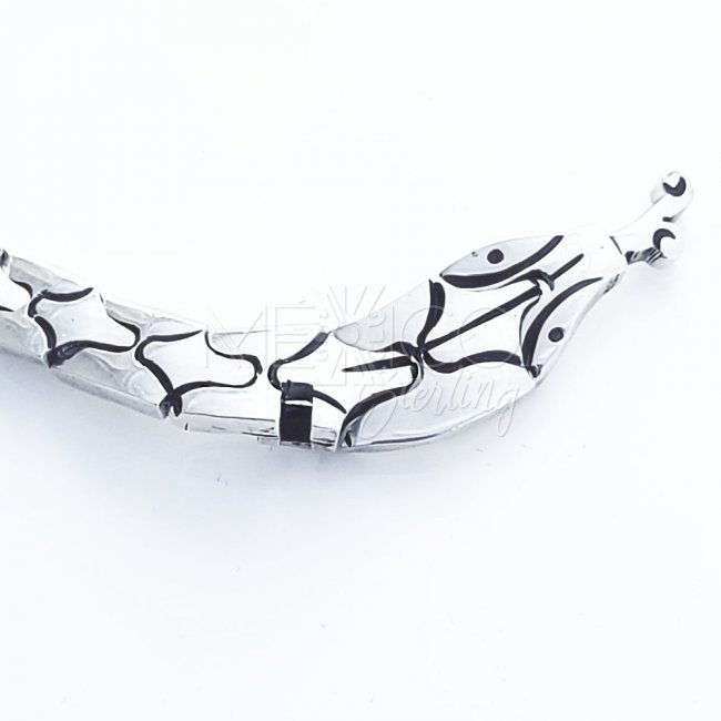 Mexican Silver Mysterious Snake Bracelet