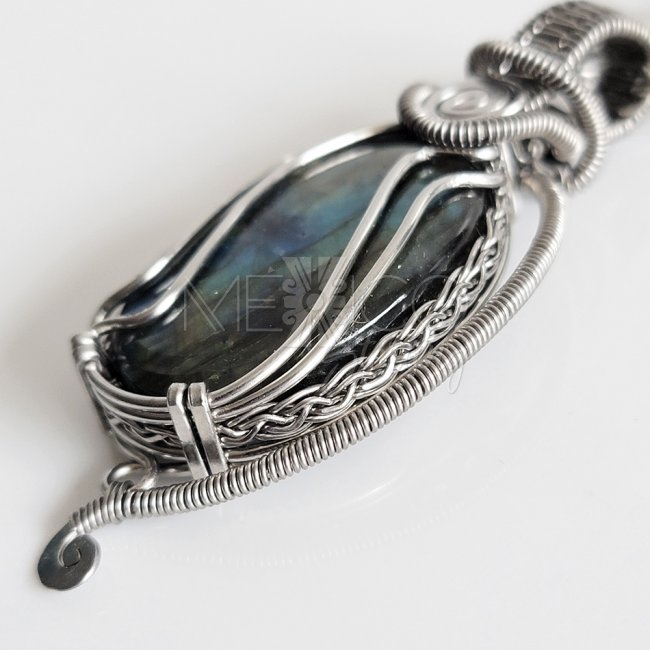 Stainless steel Labradorite Necklace-Chain