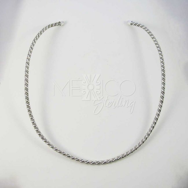 Silver Braids Taxco Choker