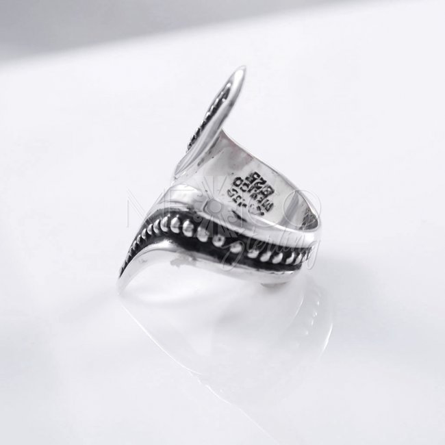 Oxidized Silver Taxco Peaks Ring