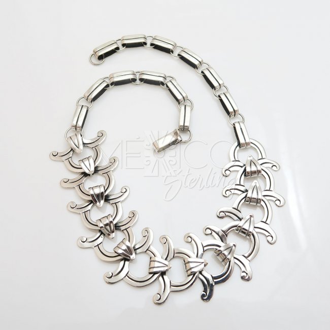 William Spratling Reproduction Silver Necklace