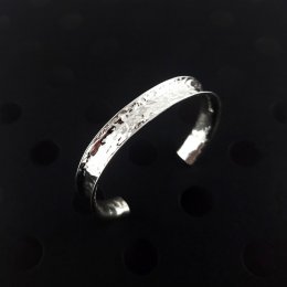 Silver Delicate Hammered Beauty Cuff