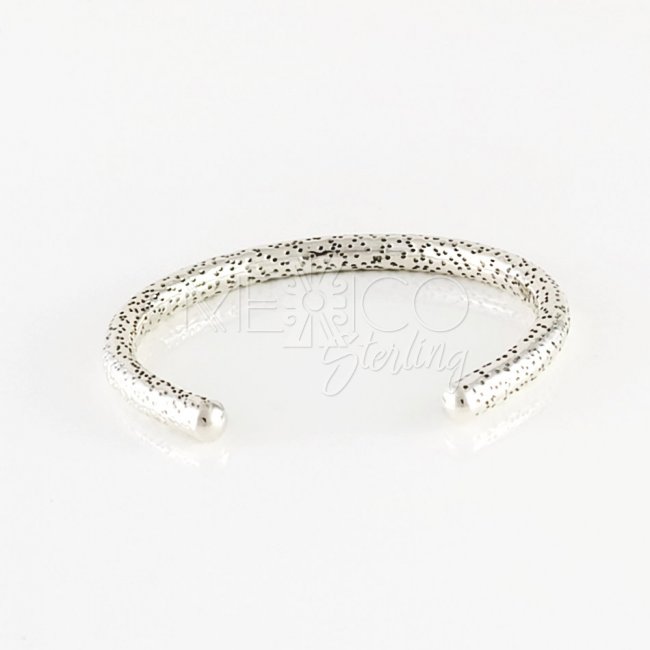 Taxco Sterling Silver Tiger Bangle