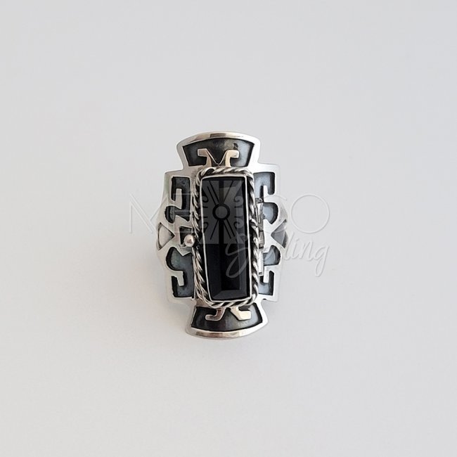 Taxco Silver Aztec Dream Poison Ring