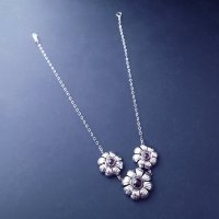Artisan Sterling Silver Flower Pendant Necklace