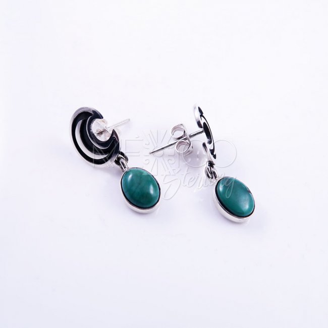 Delicate Taxco Silver Magical Moon Post Earrings