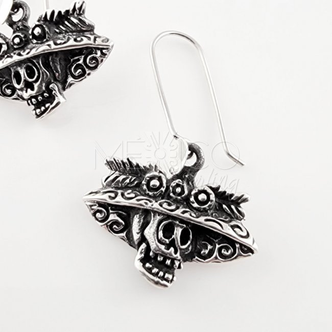 Taxco Silver Posada's Catrina Earrings