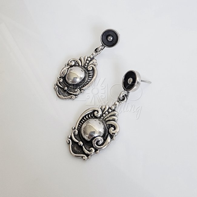 Sterling Silver Earrings, Margot de Taxco Molds