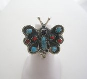 MATL-Matilde Style Stone Butterfly Silver Ring