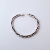 Modern Solid Silver Braided Bracelet