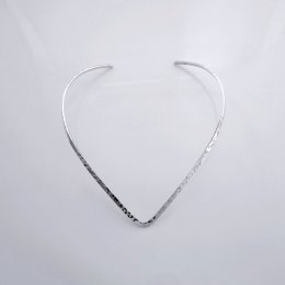 Solid Silver Taxco Hammered Choker
