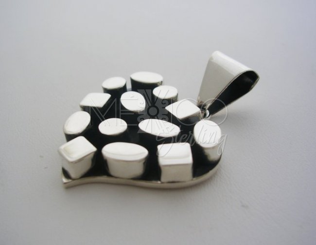 Handmade Taxco Sterling Silver Broken Heart Pendant