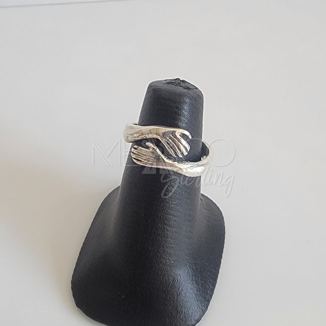 Sterling Silver Tight Embrace Ring