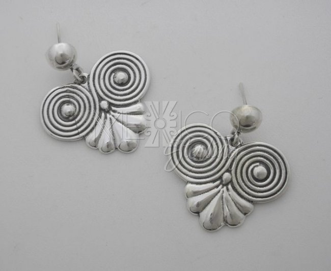 Hector Aguilar Molds Taxco Sterling Silver Post Earrings