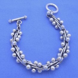 Solid and Sturdy Taxco Sterling Silver Bracelet