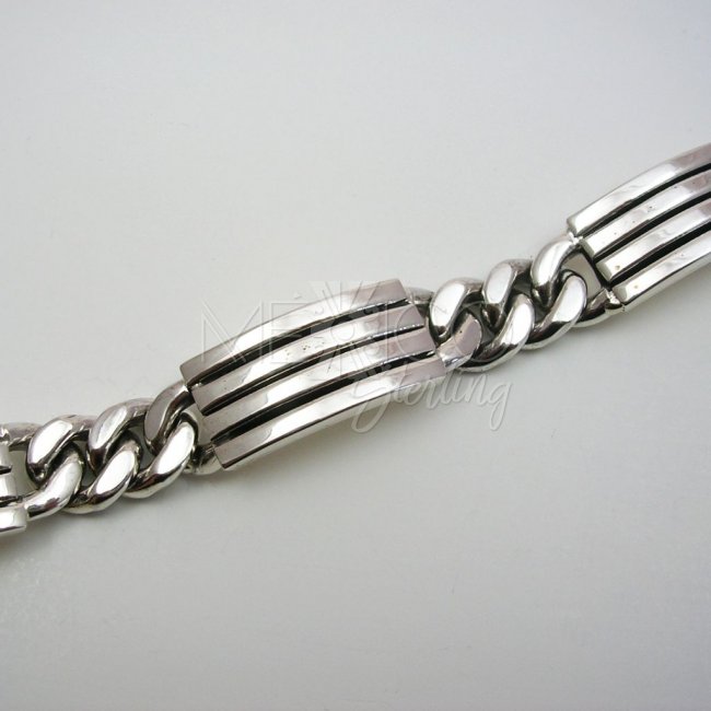 Solid Sterling Silver Men Bracelet