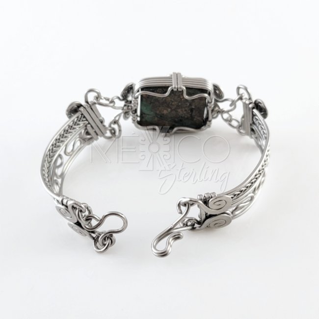 Stainless Steel And Agate Bracelet