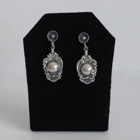 Sterling Silver Earrings, Margot de Taxco Molds