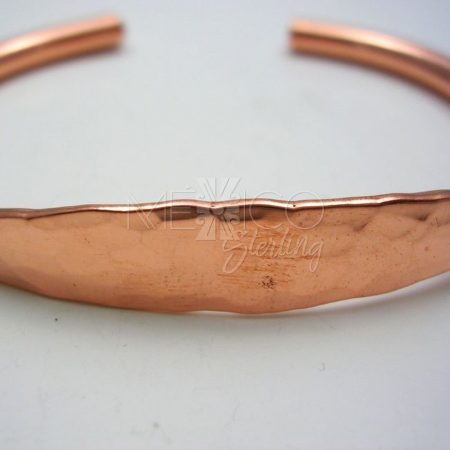 Mexican Hammered Copper Bangle Cuff
