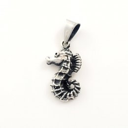 Peaceful Silver Sea Horse Pendant