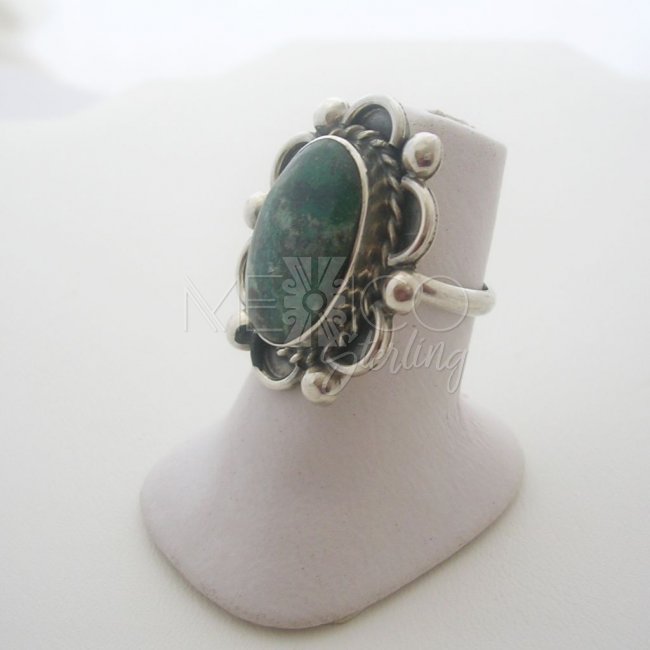 Vintage Taxco Silver Wild Flower Ring