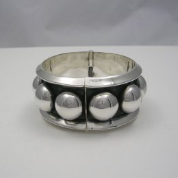 Stunning Large Taxco Silver Cuff