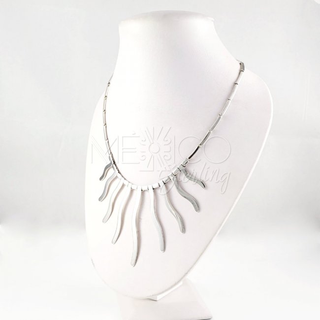 Taxco Sterling Silver Long Legs Necklace