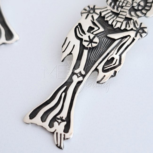 Silver Fashionable Catrina Long Earrings