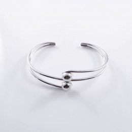 Delicate Taxco Silver Cuff Bracelet