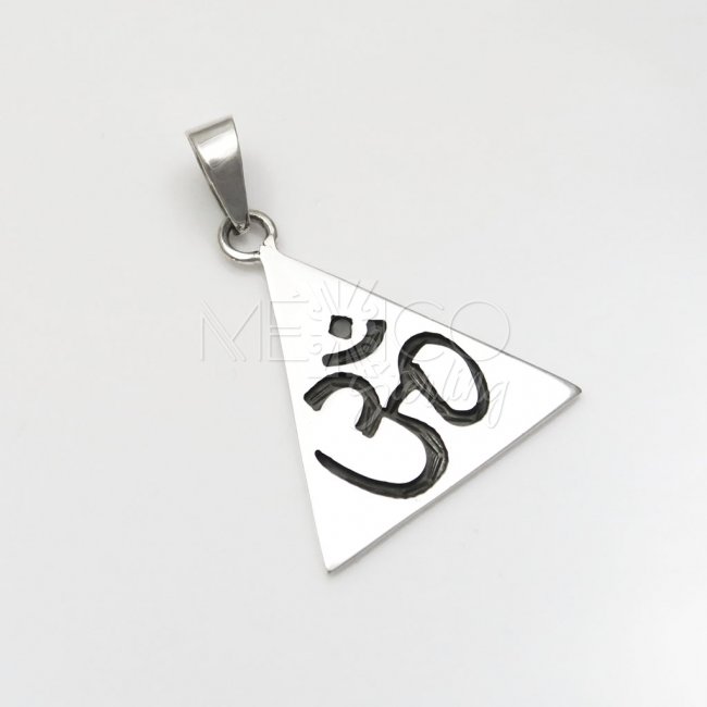 Silver Divine OM Symbol Pendant - Click Image to Close