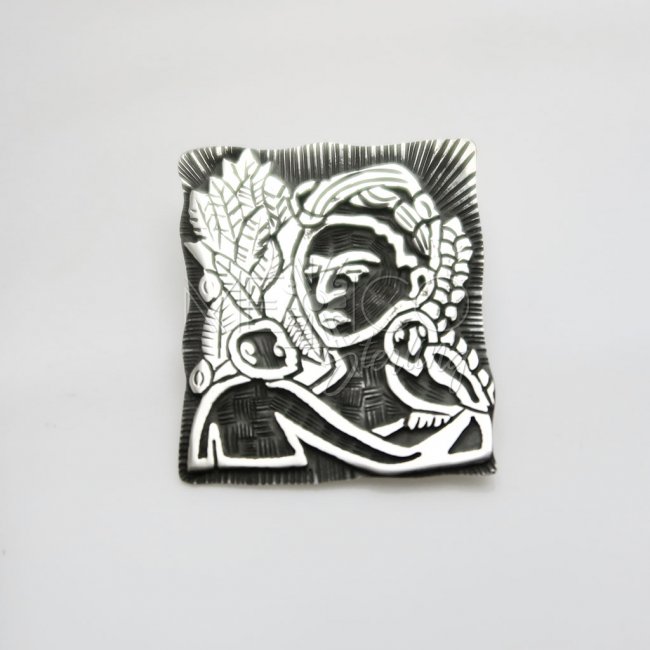 Silver Dreaming of Frida Pendant Brooch