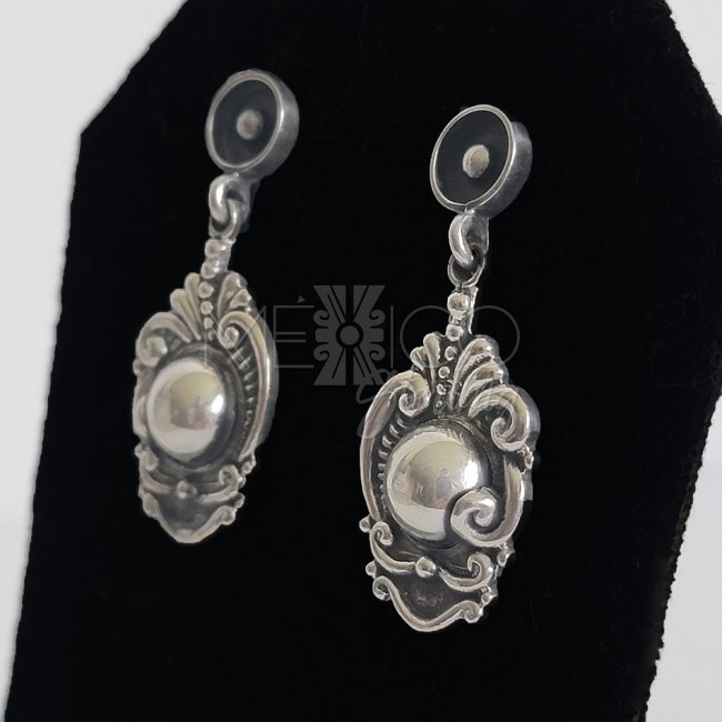 Sterling Silver Earrings, Margot de Taxco Molds