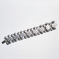 Vintage Mexican Silver Ethnic Borders Bracelet Vintage Mexican Silver Ethnic Borders Bracelet