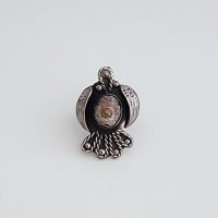 Mexican Opal and Silver Vintage Eagle Ring