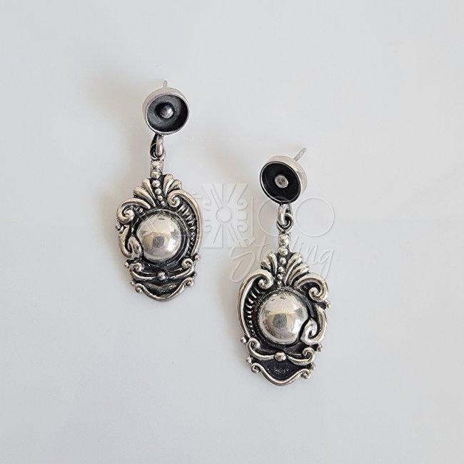 Sterling Silver Earrings, Margot de Taxco Molds