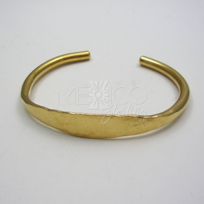 Mexican Hammered Tumbaga Bangle Cuff