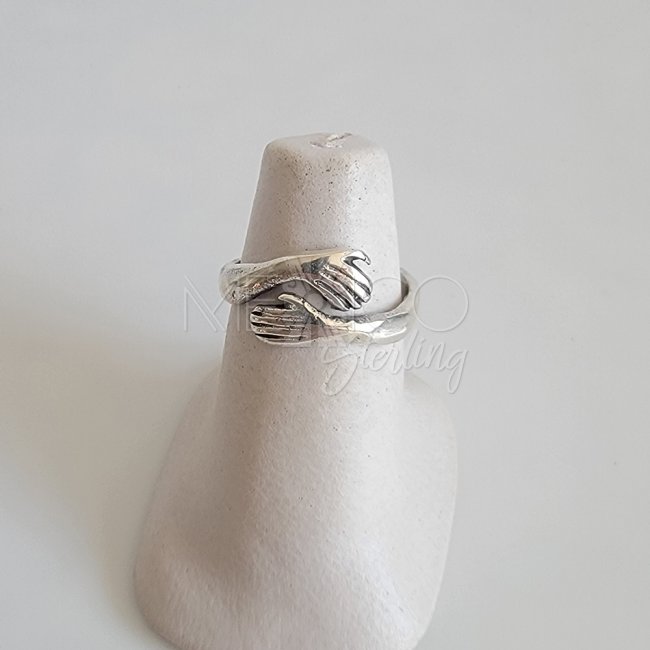 Sterling Silver Tight Embrace Ring