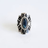 Aztec Oxidized Silver Poison Ring Aztec Oxidized Silver Poison Ring